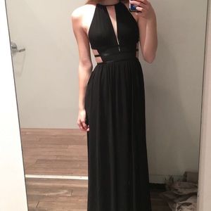 Black maxi dress